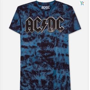 Hybrid Mens AC-DC Graphic T-Shirt, Blue